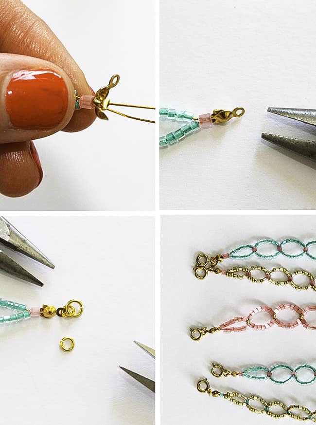DIY Seed Bead Circle Bracelet